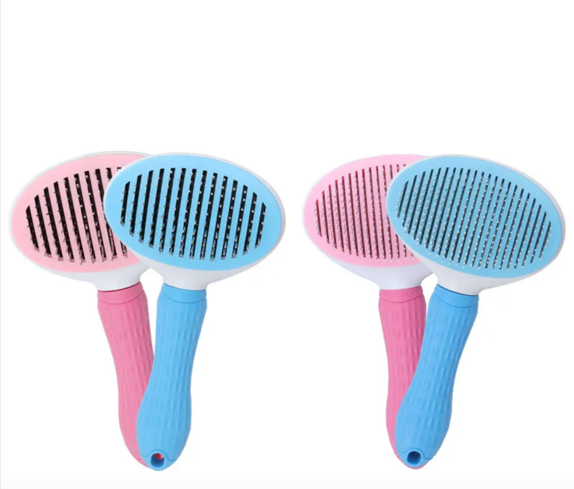 Self-Cleaning Pet Hair Removal Comb | Reusable Fur Remover for Dogs & Cats