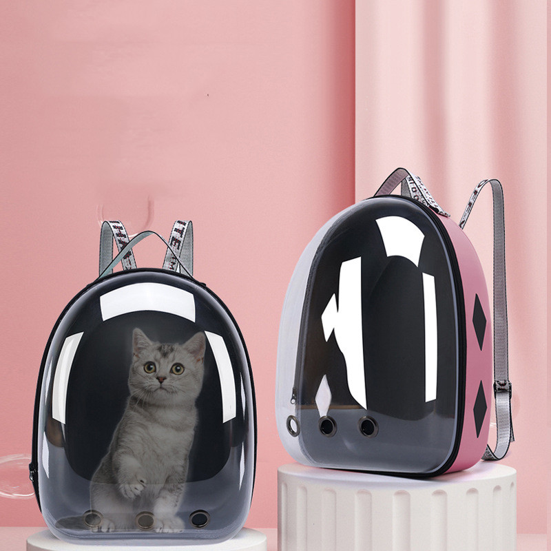 Space Capsule Pet Backpack Carrier - Breathable Travel Backpack for Cats & Small Dogs