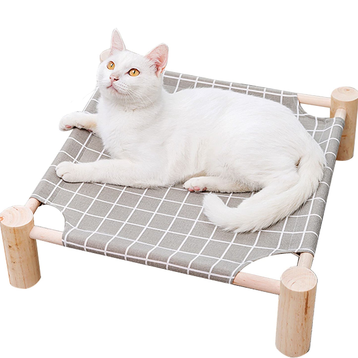 Luxury Elevated Pet Hammock Bed - Raised Cooling Cot for Cats & Small Dogs