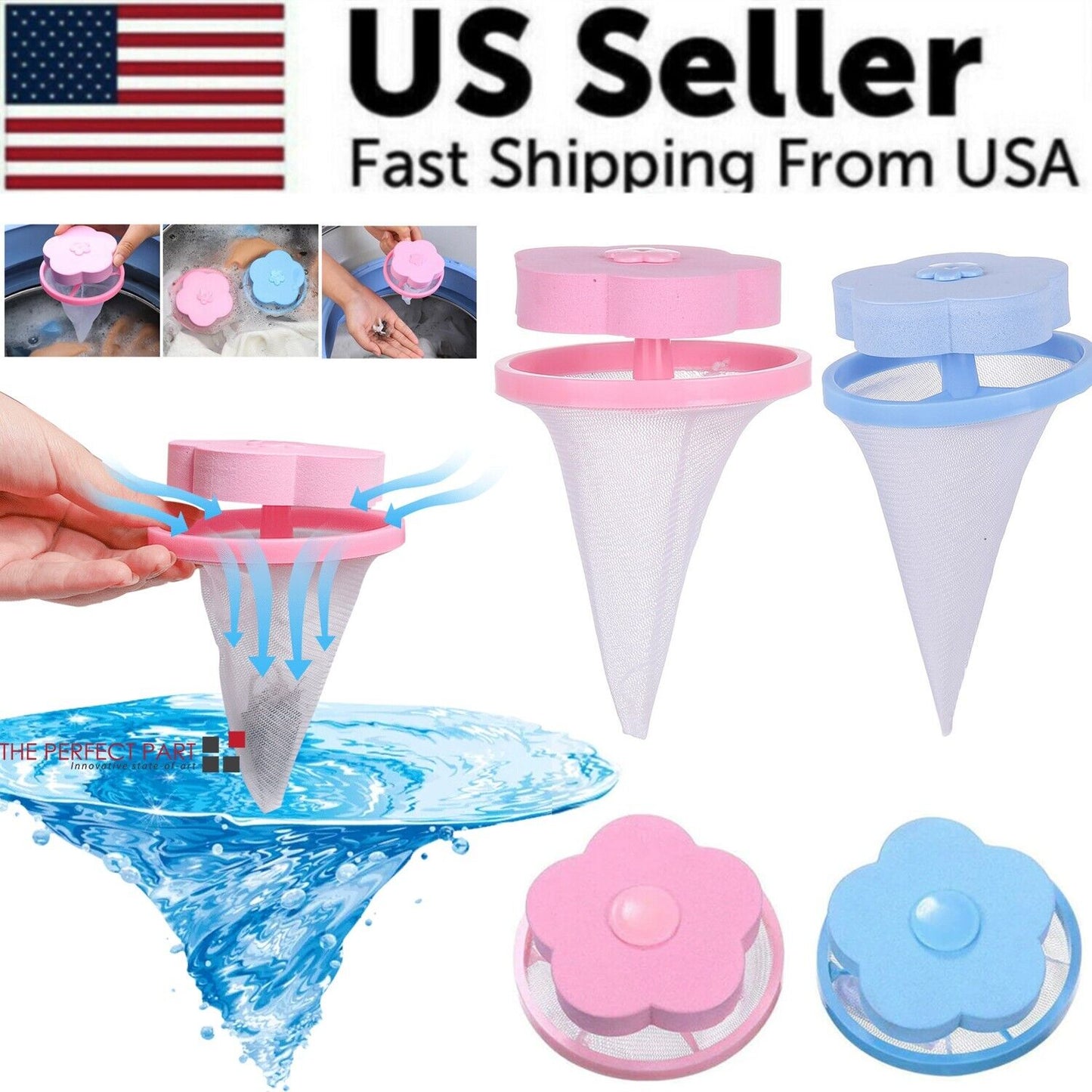 Reusable Pet Hair Catcher for Washing Machine (2-Pack)