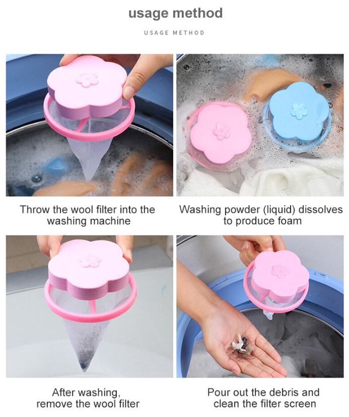 Reusable Pet Hair Catcher for Washing Machine (2-Pack)