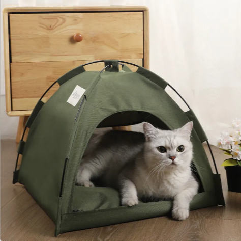 Cozy Pet Tent Bed with Cooling Mat | Indoor & Outdoor Dog & Cat Shelter